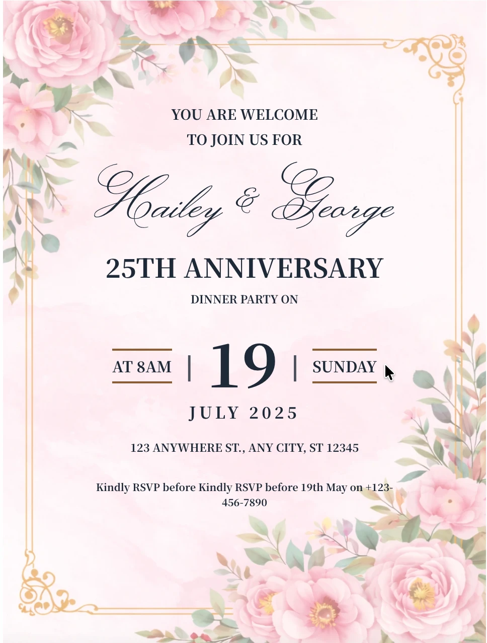 Anniversary Template 8