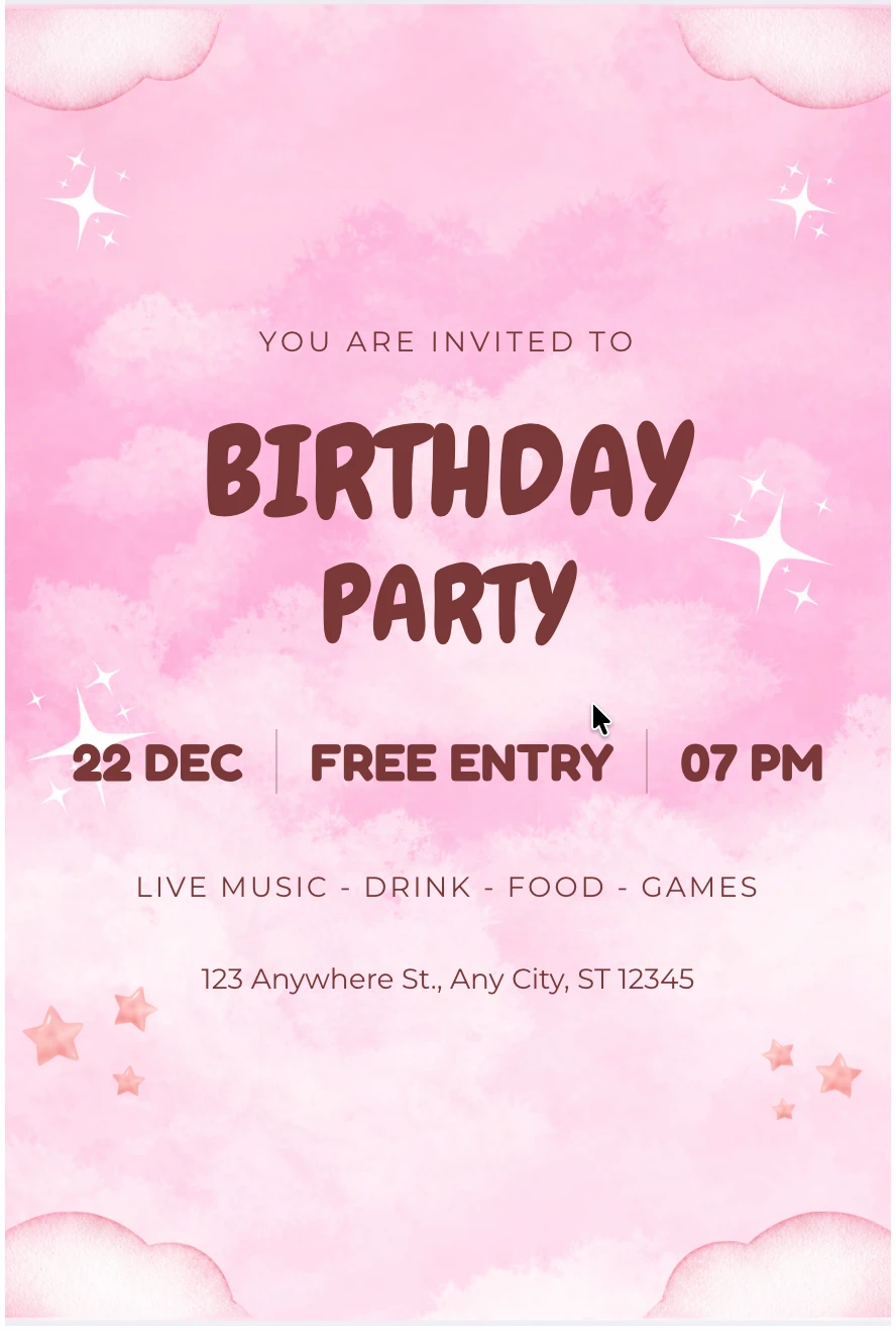 Colorful Bunting Birthday