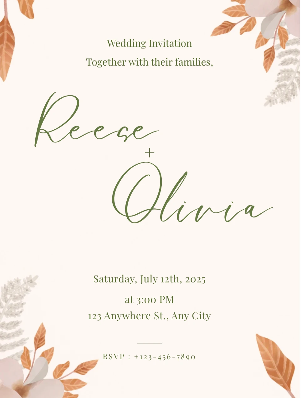 Reception Template 10