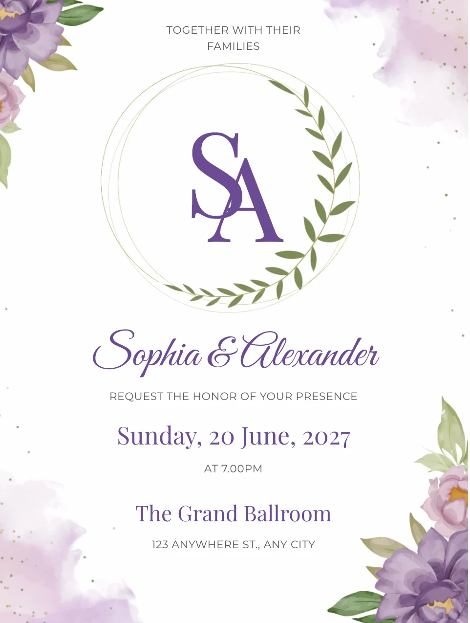 Reception Template 3