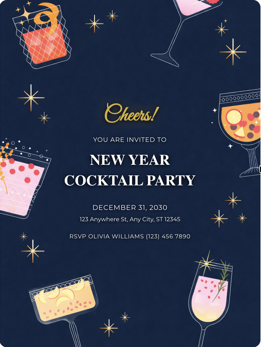 Cheers! New Year Cocktail Party