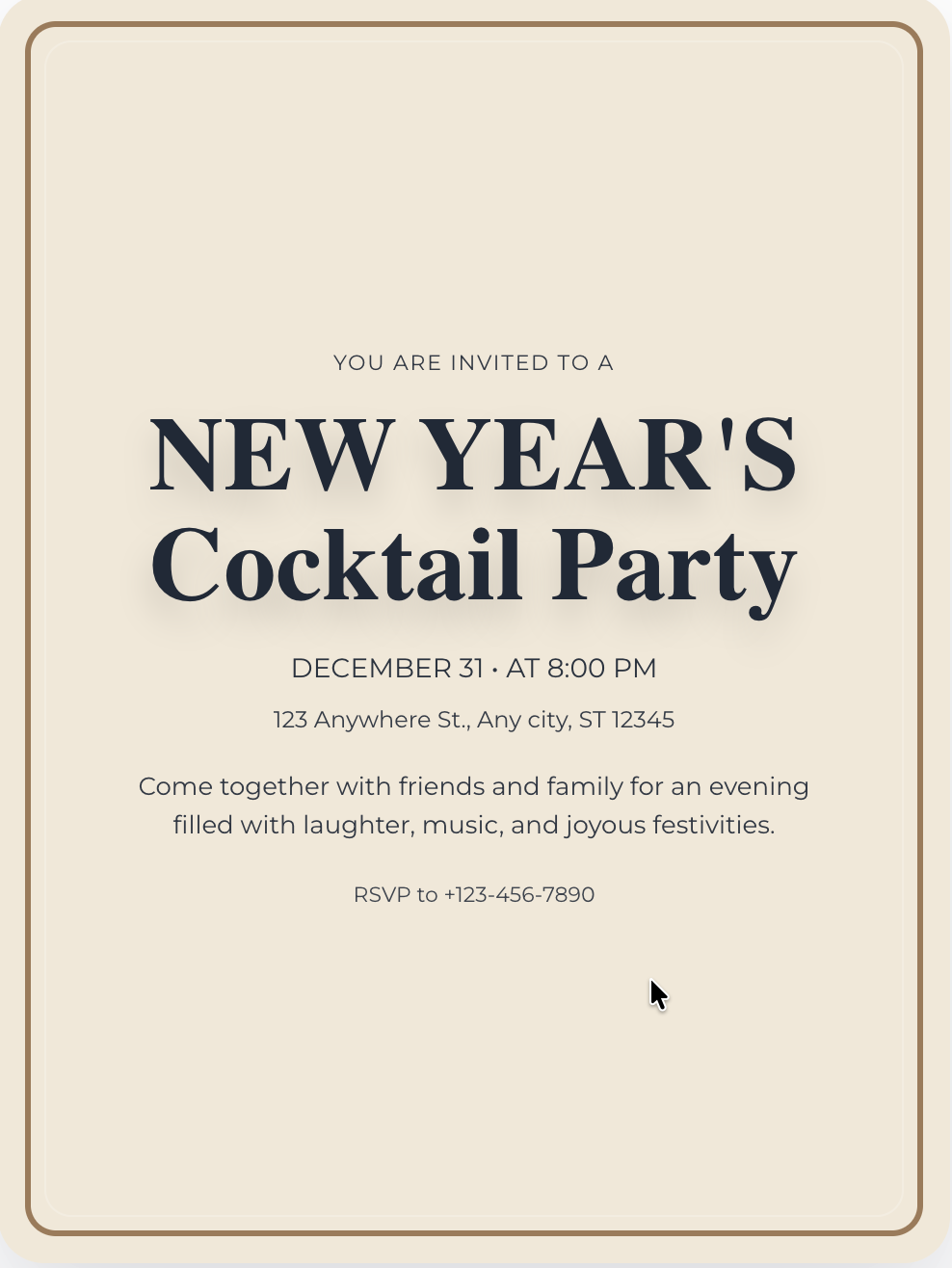 Gold Frame • Champagne